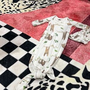 Adorable Sloth Print Kids Matching Set